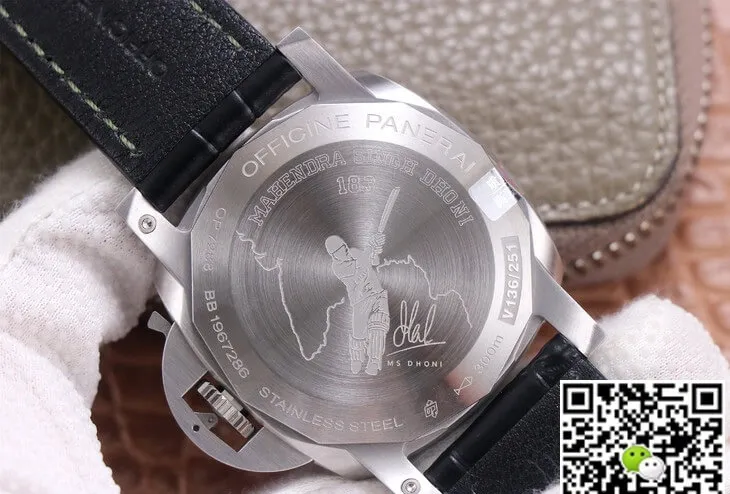 Panerai Luminor PAM1056 VS Factory 1:1 Best Edition Replica Watch Black Leather Strap