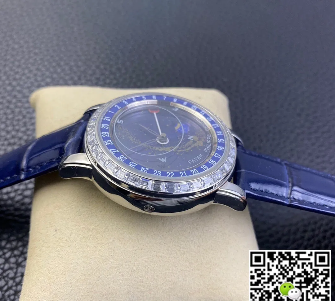 Patek Philippe Grand Complications 6104G-001 AI Factory 1:1 Best Edition Replica Watch Blue Strap