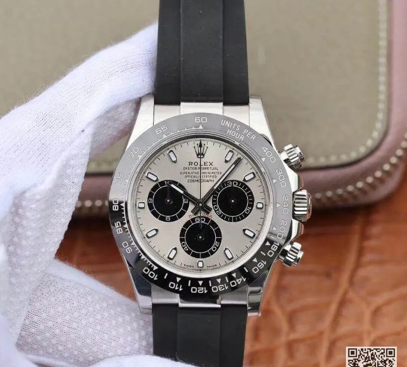 Rolex Daytona Cosmograph 116519LN Noob Factory 1:1 Best Edition Replica Watch Swiss ETA4130 Grey Dial