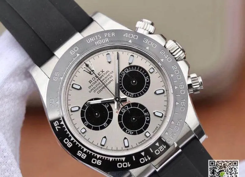Rolex Daytona Cosmograph 116519LN Noob Factory 1:1 Best Edition Replica Watch Swiss ETA4130 Grey Dial