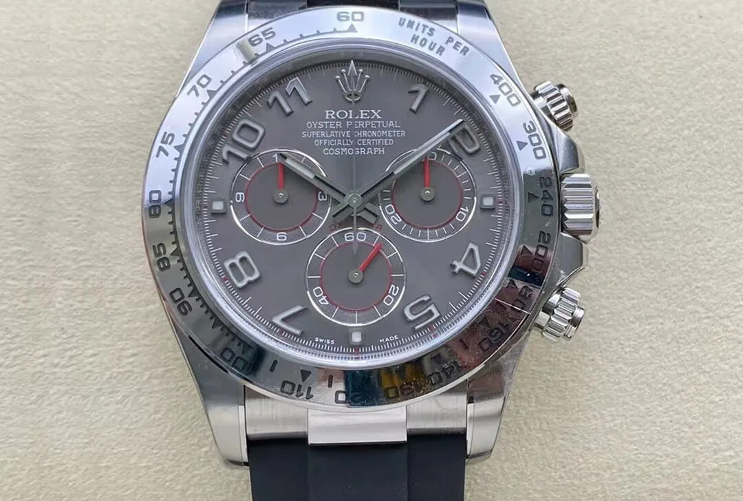 Rolex Cosmograph Daytona 116519-0104 Clean Factory 1:1 Best Edition Replica Watch Black Strap