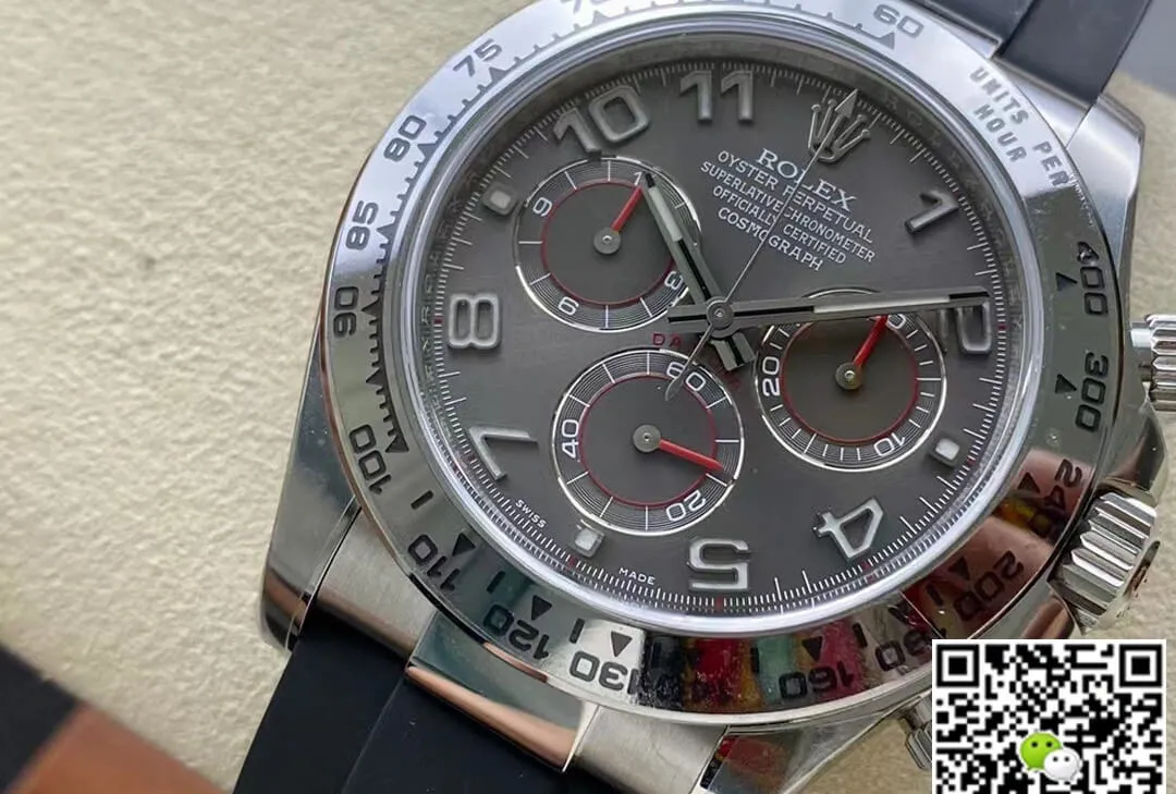 Rolex Cosmograph Daytona 116519-0104 Clean Factory 1:1 Best Edition Replica Watch Black Strap