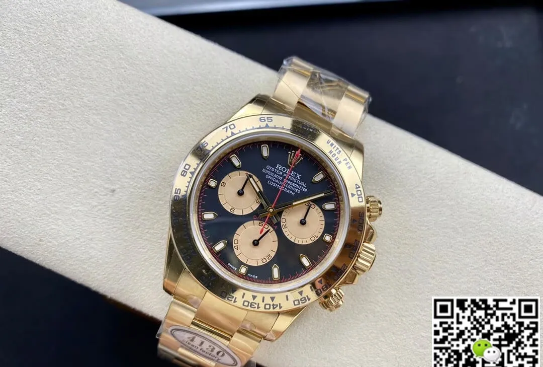 Rolex Cosmograph Daytona M116508-0009 Clean Factory 1:1 Best Edition Replica Watch Gold Strap