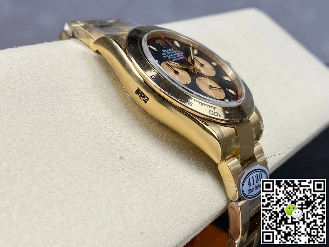 Rolex Cosmograph Daytona M116508-0009 Clean Factory 1:1 Best Edition Replica Watch Gold Strap