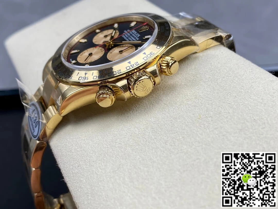 Rolex Cosmograph Daytona M116508-0009 Clean Factory 1:1 Best Edition Replica Watch Gold Strap