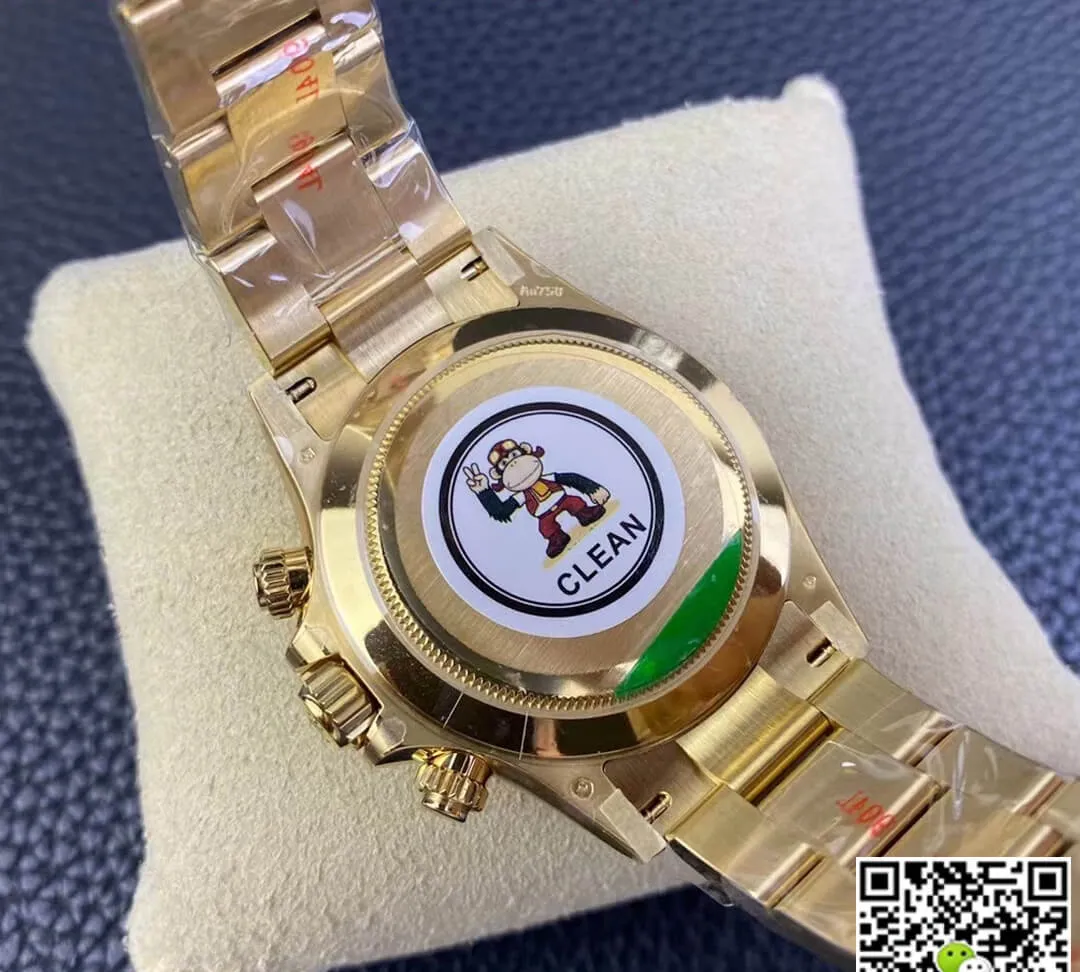 Rolex Cosmograph Daytona M116508-0013 Clean Factory 1:1 Best Edition Replica Watch Gold Bezel