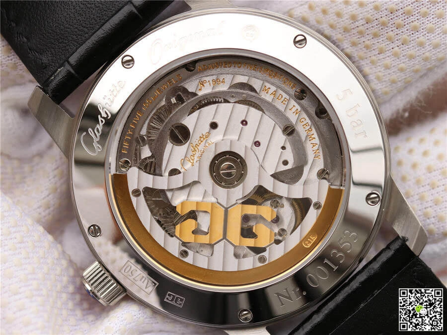 Glashutte Senator Tourbillon 1-94-03-04-04-04 R8 Factory 1:1 Best Edition Replica Watch V3 Black Strap