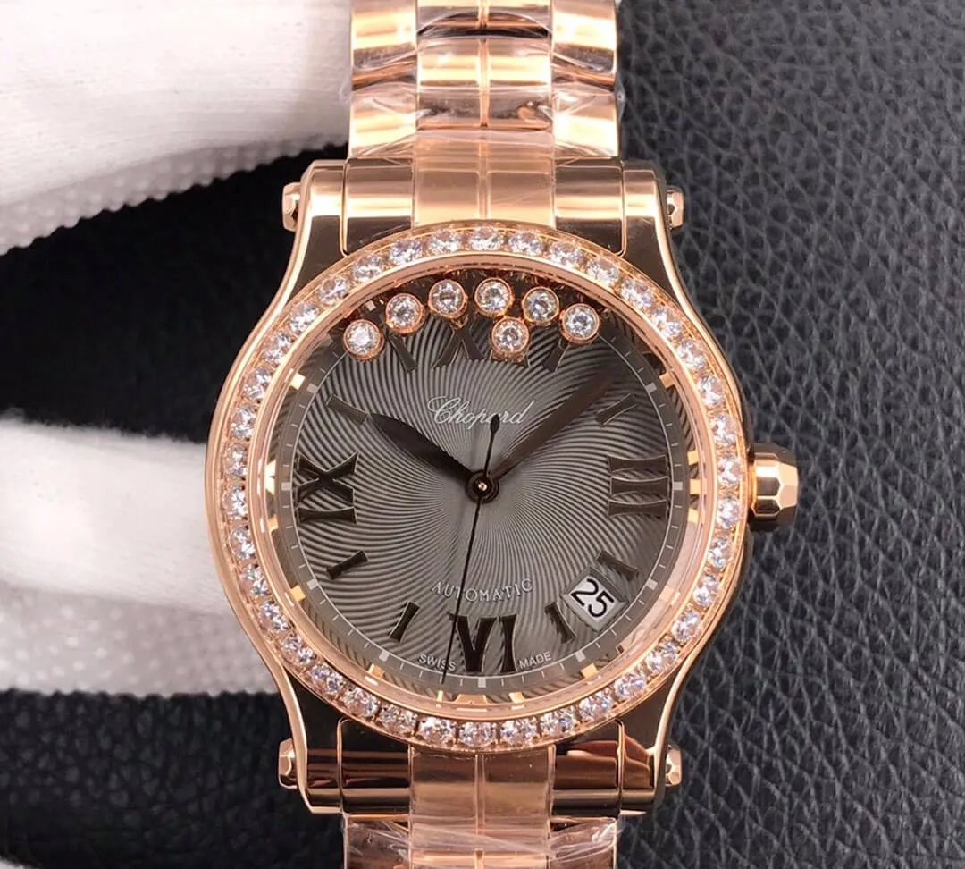 Chopard Happy Diamonds 274808-5015 YF Factory 1:1 Best Edition Replica Watch Gray Dial