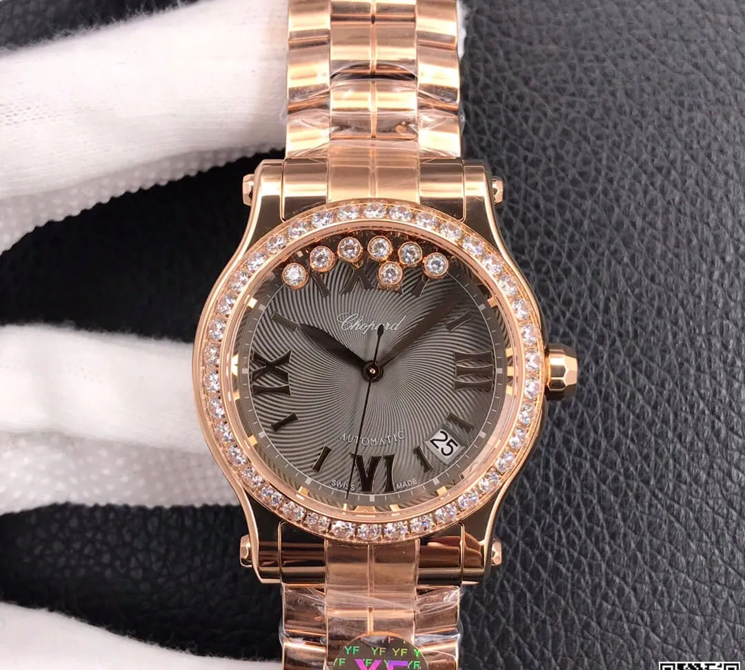 Chopard Happy Diamonds 274808-5015 YF Factory 1:1 Best Edition Replica Watch Gray Dial