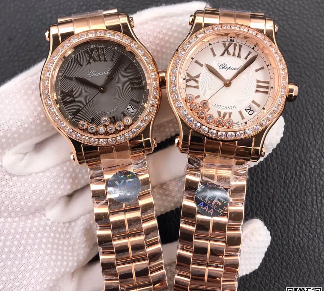 Chopard Happy Diamonds 274808-5015 YF Factory 1:1 Best Edition Replica Watch Gray Dial