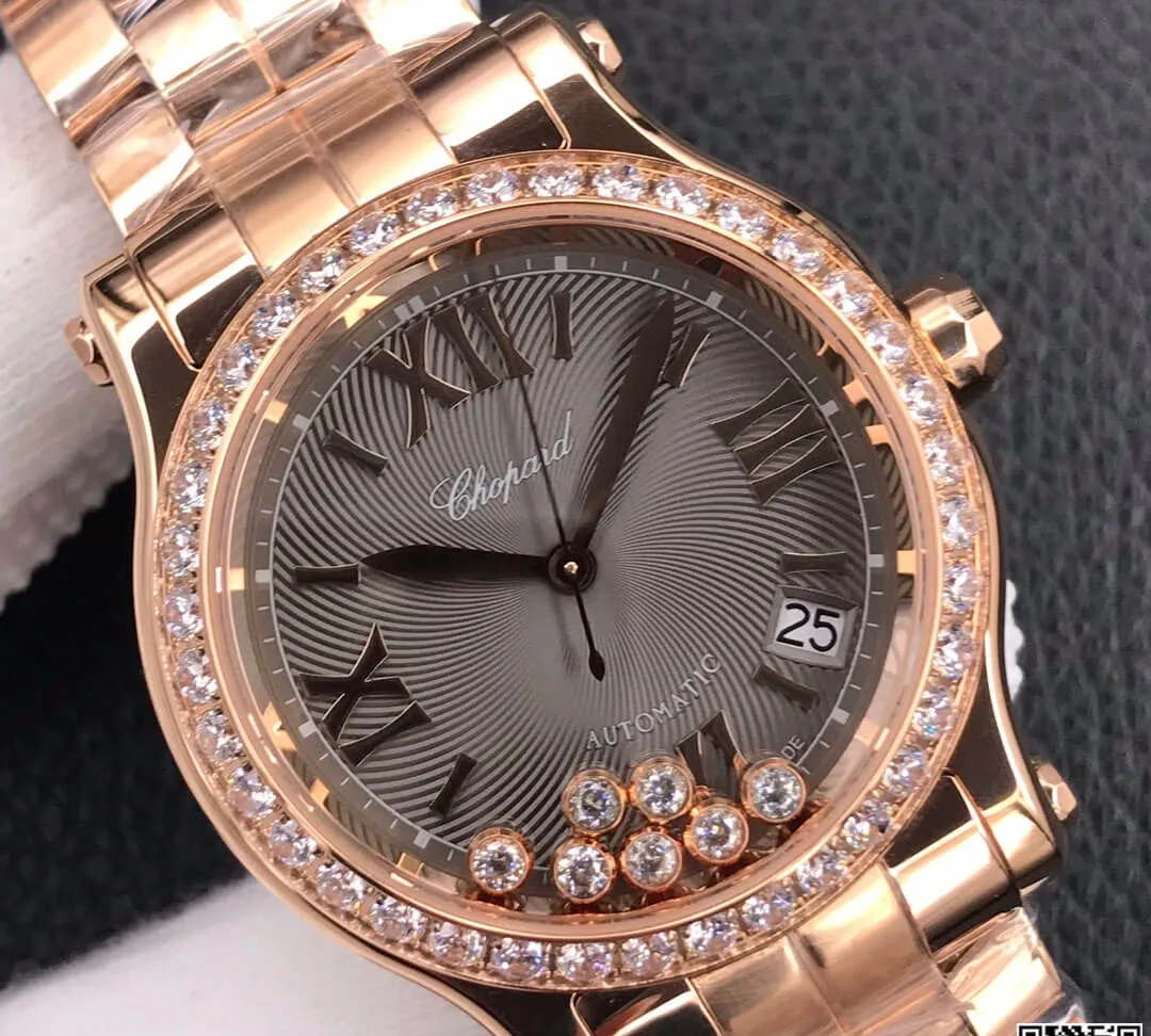Chopard Happy Diamonds 274808-5015 YF Factory 1:1 Best Edition Replica Watch Gray Dial