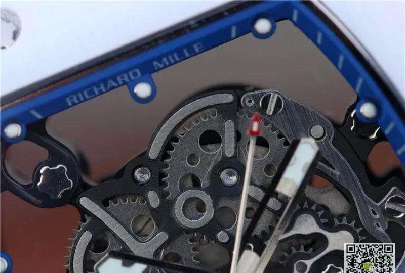 Richard Mille RM055 KV Factory 1:1 Best Edition Replica Watch Swiss ETA8215 Blue Strap