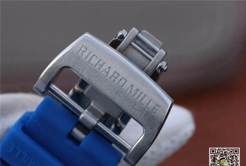 Richard Mille RM055 KV Factory 1:1 Best Edition Replica Watch Swiss ETA8215 Blue Strap