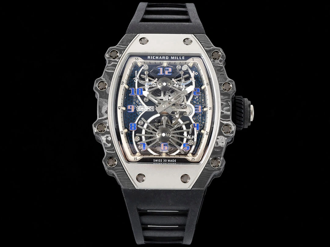 Richard Mille RM21-01 RM Factory 1:1 Best Edition Replica Watch Tourbillon Black Strap