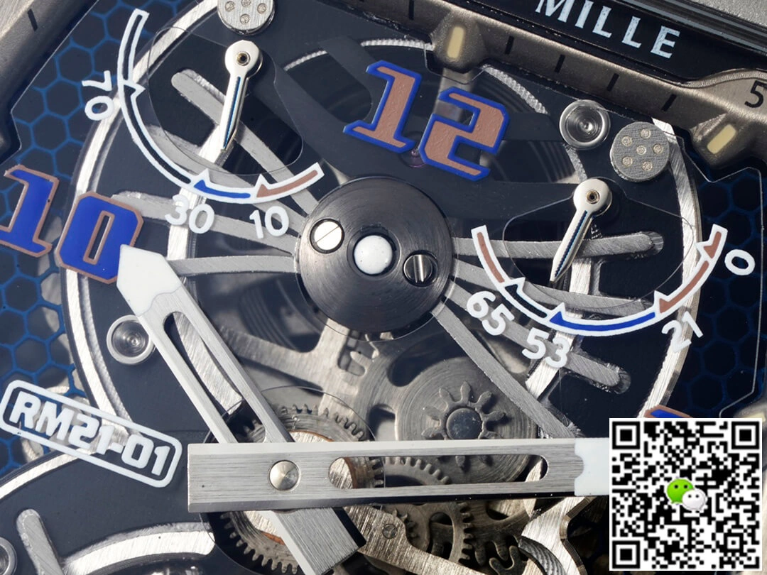 Richard Mille RM21-01 RM Factory 1:1 Best Edition Replica Watch Tourbillon Black Strap