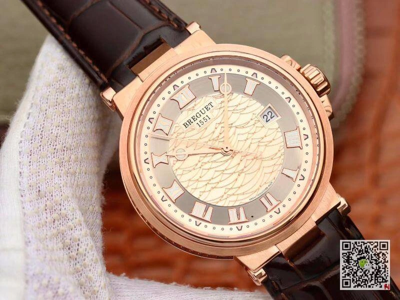Breguet MARINE 5517BB Y2 9ZU V9 Factory 1:1 Best Edition Replica Watch Swiss ETA9015