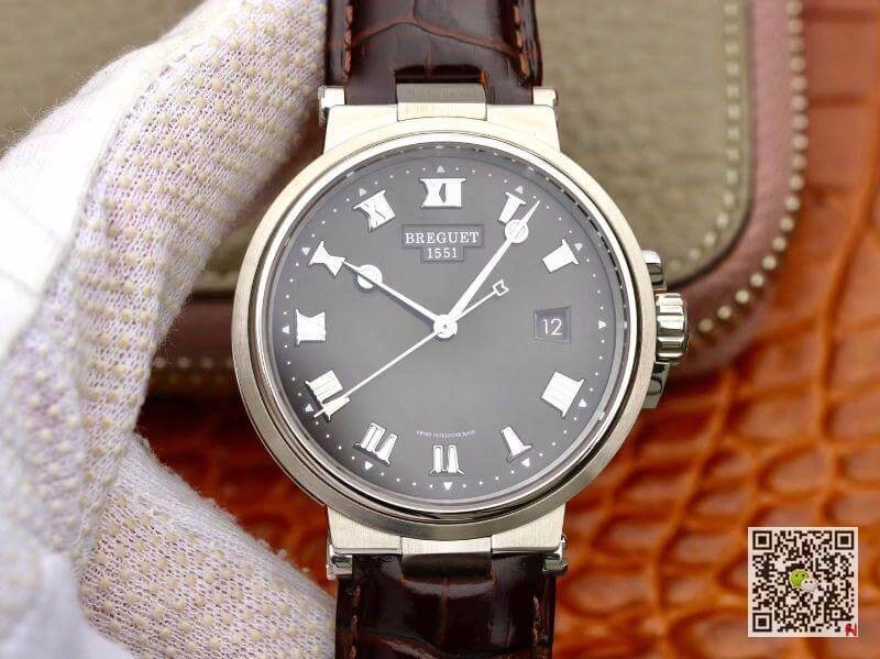 Breguet MARINE 5517TI G2 9ZU V9 Factory 1:1 Best Edition Replica Watch Swiss ETA9015