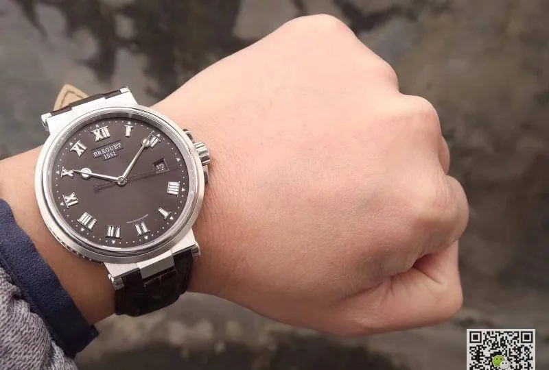 Breguet MARINE 5517TI G2 9ZU V9 Factory 1:1 Best Edition Replica Watch Swiss ETA9015
