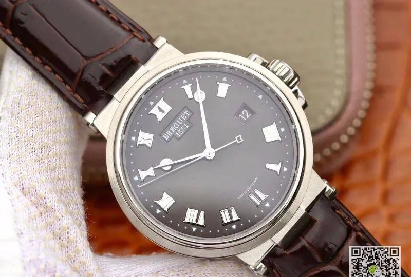Breguet MARINE 5517TI G2 9ZU V9 Factory 1:1 Best Edition Replica Watch Swiss ETA9015