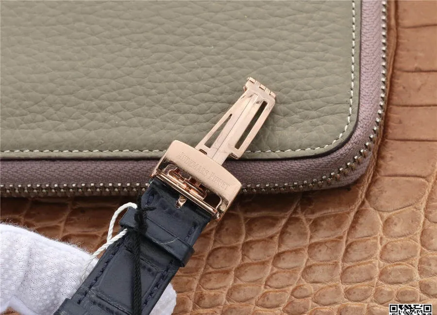 Audemars Piguet Royal Oak 15400 OM Factory 1:1 Best Edition Replica Watch Leather Strap