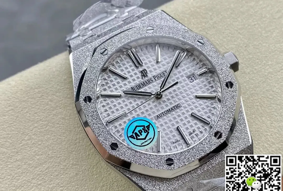 Audemars Piguet Royal Oak 15410 APS Factory 1:1 Best Edition Replica Watch Silver Strap