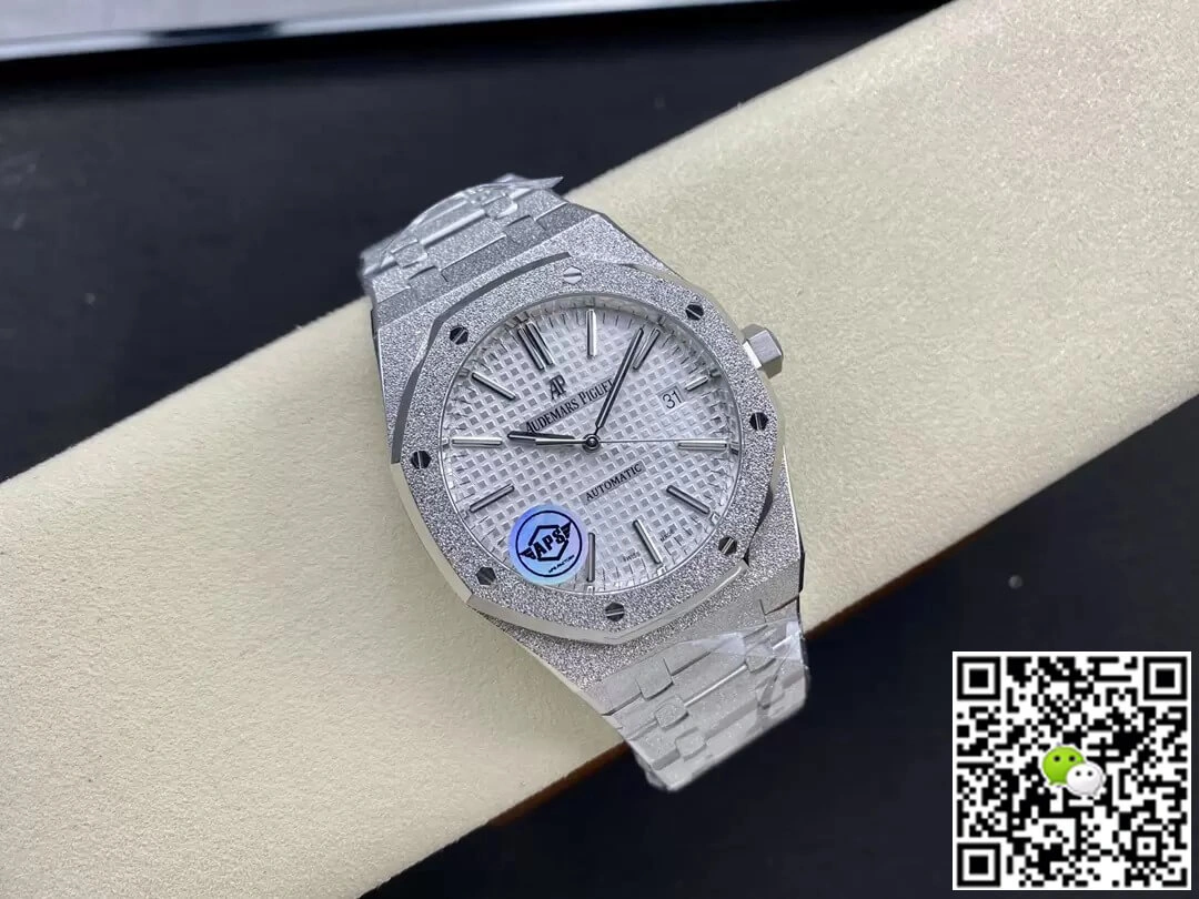 Audemars Piguet Royal Oak 15410 APS Factory 1:1 Best Edition Replica Watch Silver Strap