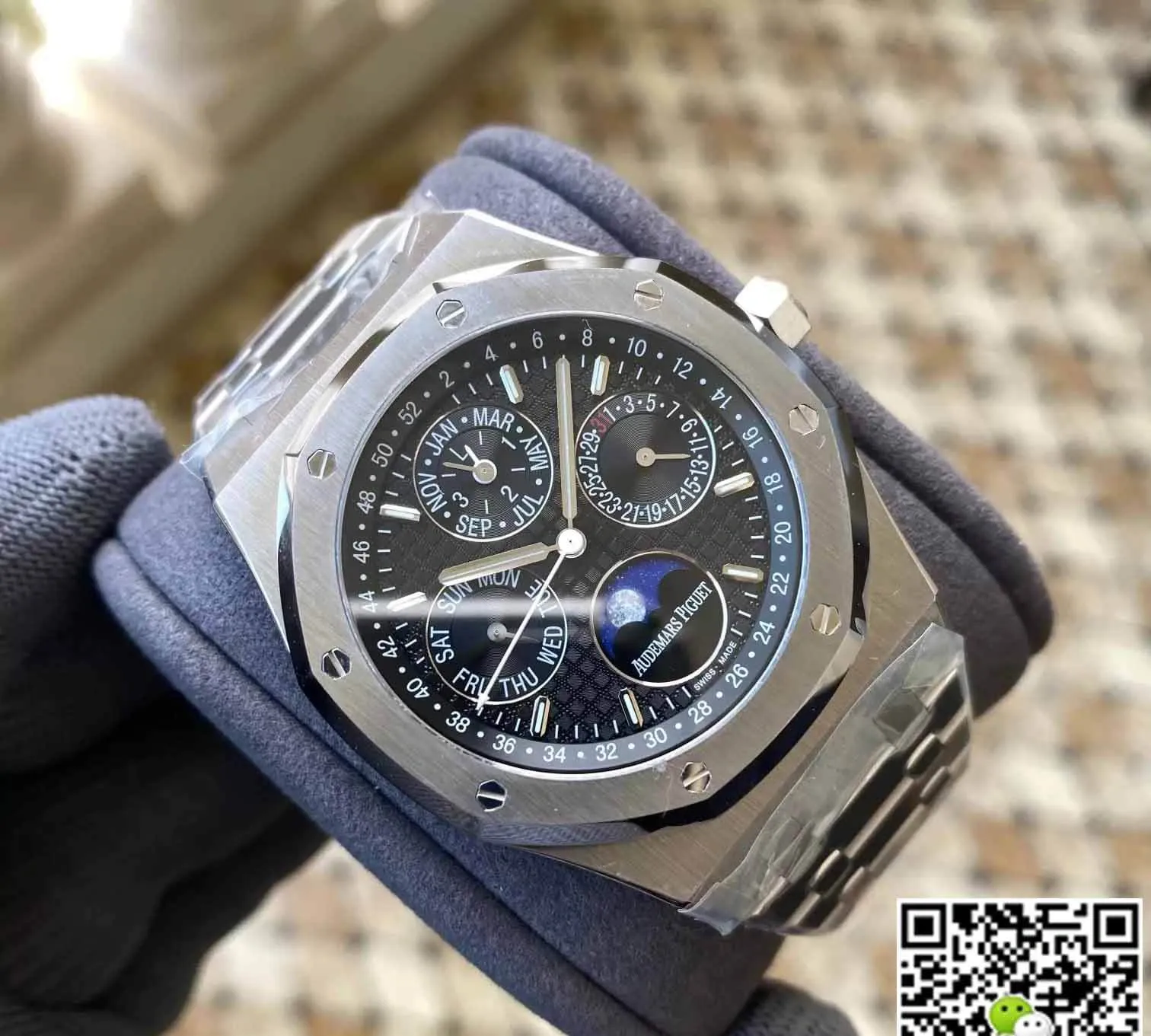 Audemars Piguet Royal Oak 26574 APS Factory 1:1 Best Edition Replica Watch Silver Strap
