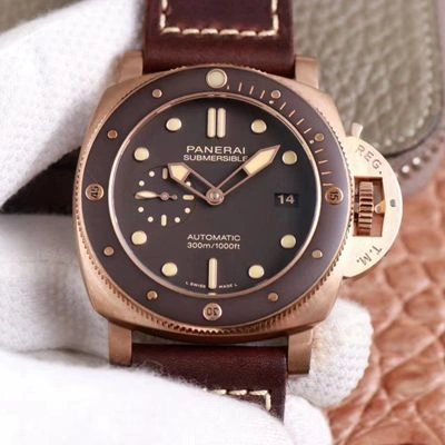 Panerai Submersible PAM00968 VS Factory 1:1 Best Edition Replica Watch Brown Dial Swiss P.9010