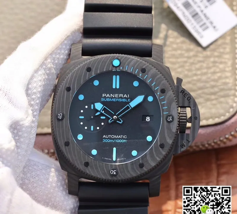 Panerai Submersible PAM01616 VS Factory 1:1 Best Edition Replica Watch Black Dial Swiss P.9010