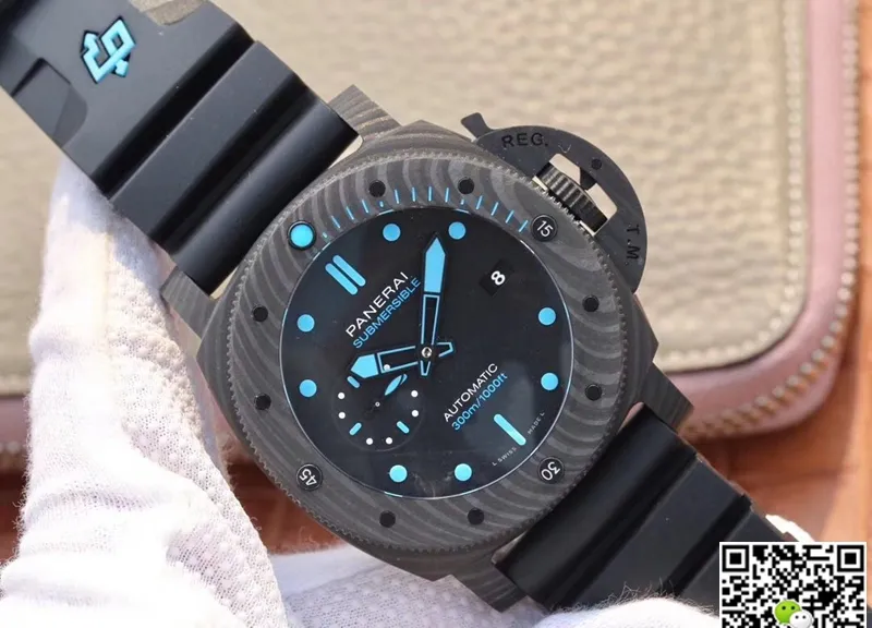 Panerai Submersible PAM01616 VS Factory 1:1 Best Edition Replica Watch Black Dial Swiss P.9010