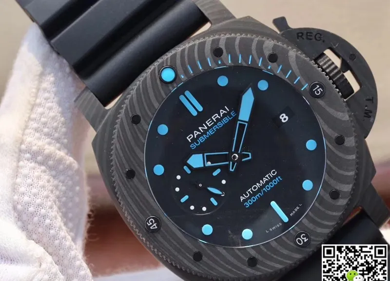 Panerai Submersible PAM01616 VS Factory 1:1 Best Edition Replica Watch Black Dial Swiss P.9010