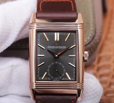 Jaeger LeCoultre Reverso MG Factory 1:1 Best Edition Replica Watch Rose Gold Black Dial Swiss ETA854A 2