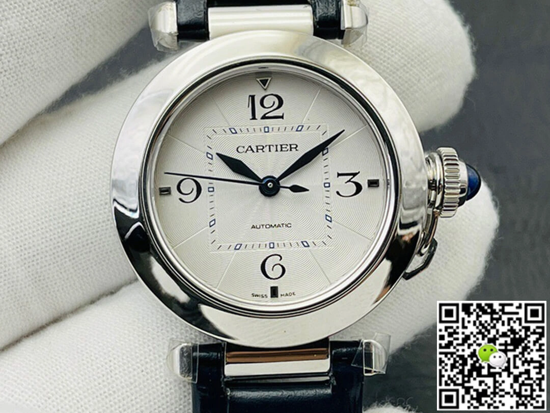 Cartier Pasha WSPA0012 35MM BV Factory 1:1 Best Edition Replica Watch Leather Strap