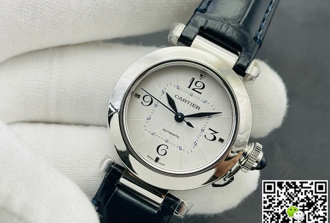 Cartier Pasha WSPA0012 35MM BV Factory 1:1 Best Edition Replica Watch Leather Strap