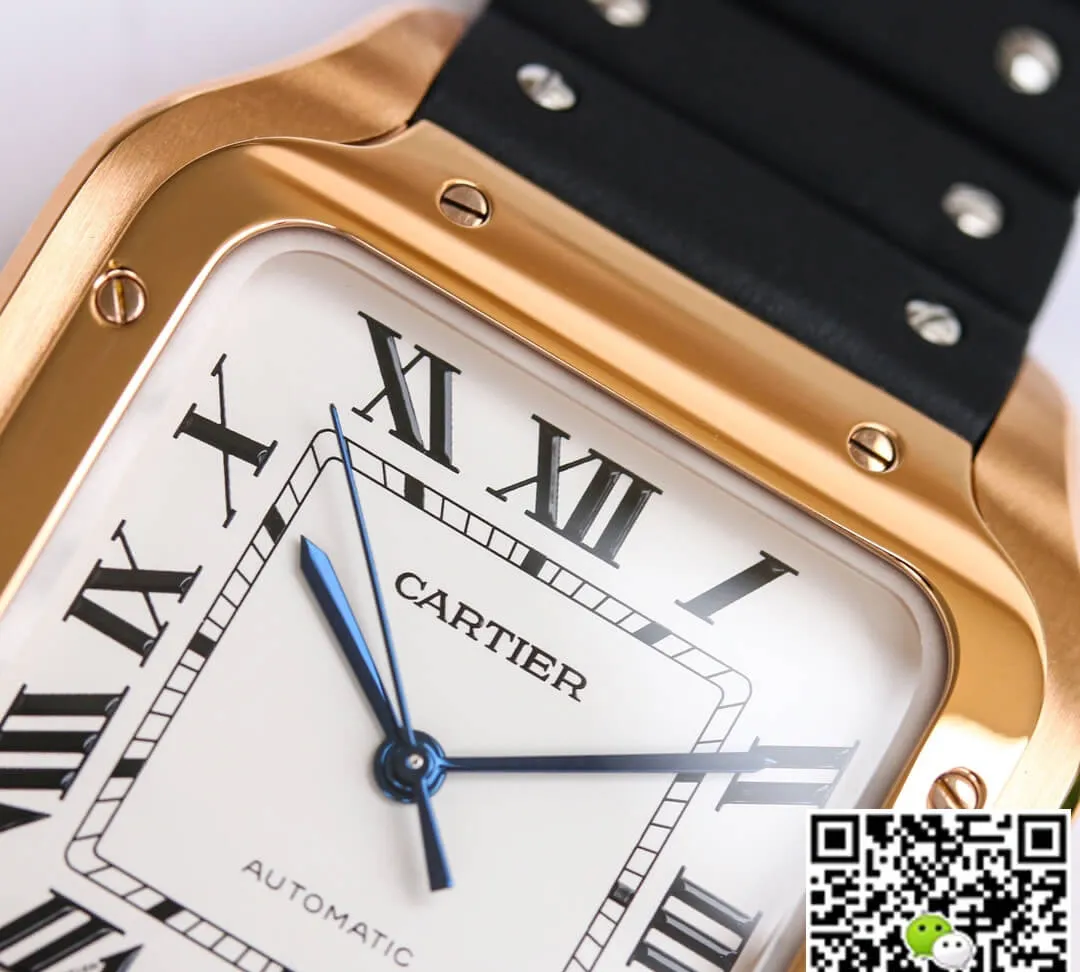 Cartier Santos WGSA0007 GF Factory 1:1 Best Edition Replica Watch V2 Rose Gold Case