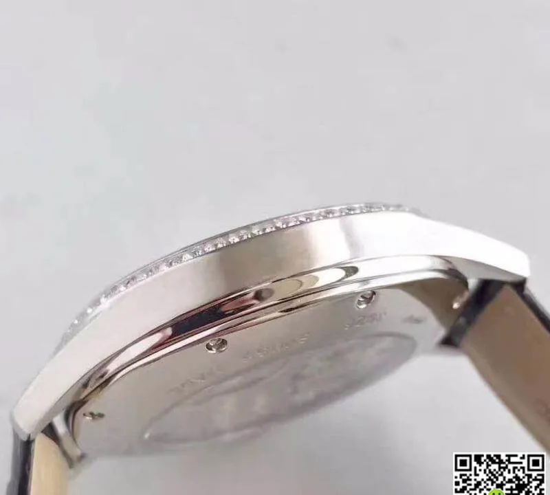 Drive De Cartier W4100013 1:1 Best Edition Replica Watch Swiss Tourbillon White Gold Diamond