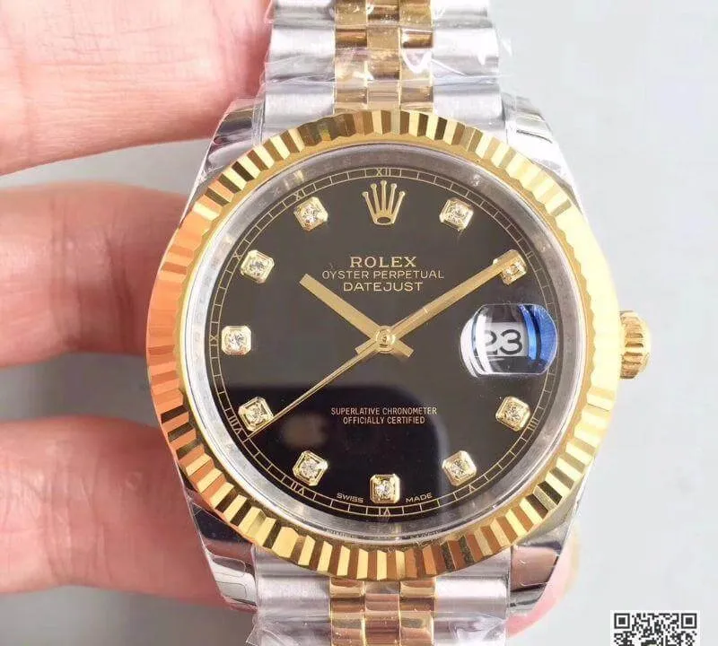 Rolex Datejust II M126333-0013 EW Factory 1:1 Best Edition Replica Watch Swiss ETA3255 Stainless Steel Two Tone Bracelet