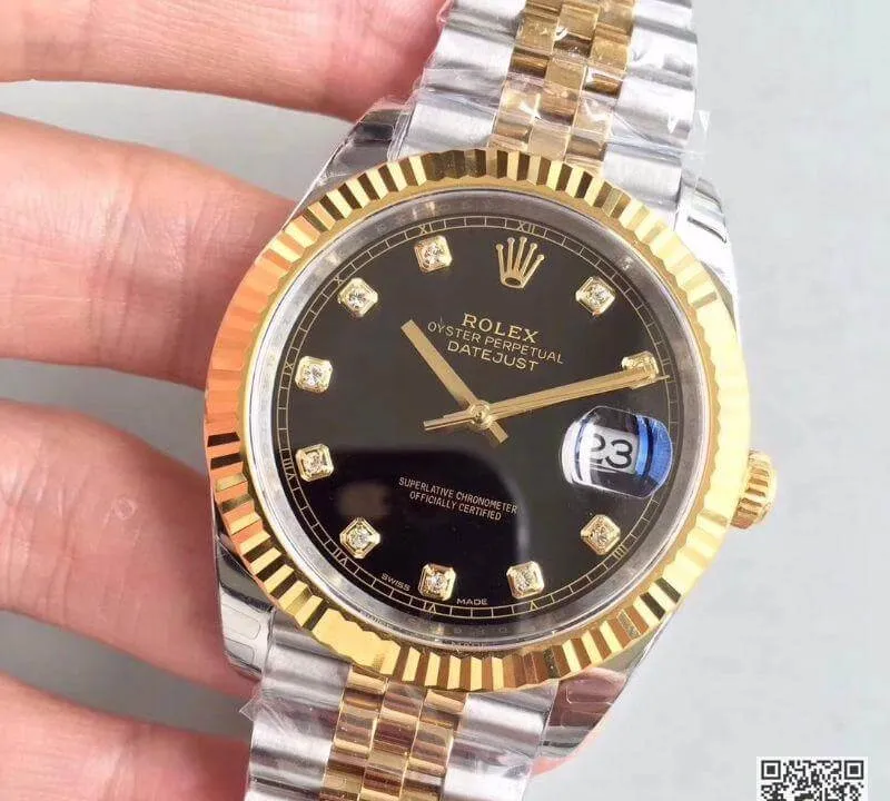 Rolex Datejust II M126333-0013 EW Factory 1:1 Best Edition Replica Watch Swiss ETA3255 Stainless Steel Two Tone Bracelet