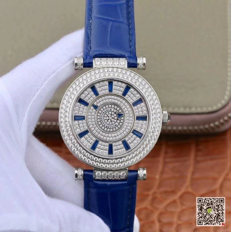 Franck Muller White Gold Double Mystery DM42D2RCD GS Factory 1:1 Best Edition Replica Watch Diamond Watch Swiss FM.800