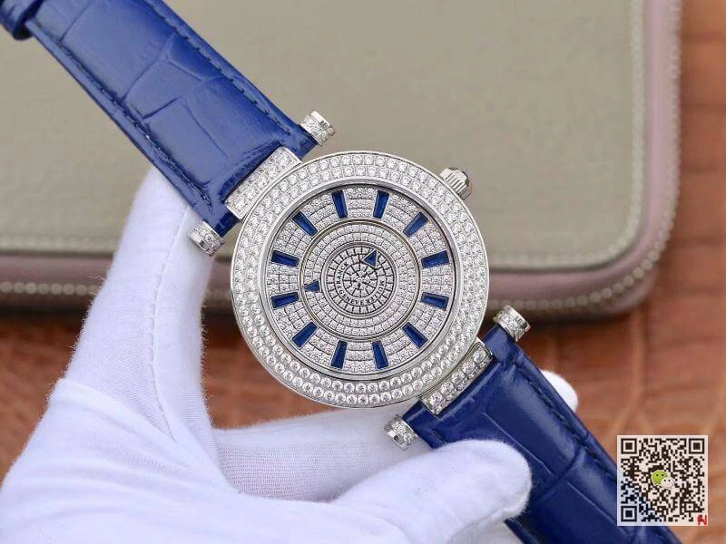 Franck Muller White Gold Double Mystery DM42D2RCD GS Factory 1:1 Best Edition Replica Watch Diamond Watch Swiss FM.800