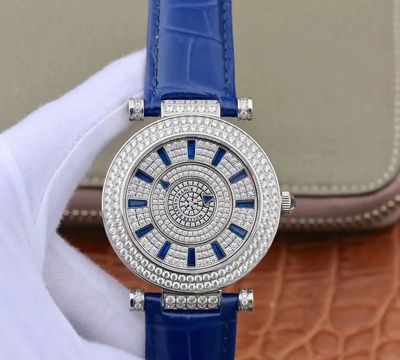 Franck Muller White Gold Double Mystery DM42D2RCD GS Factory 1:1 Best Edition Replica Watch Diamond Watch Swiss FM.800