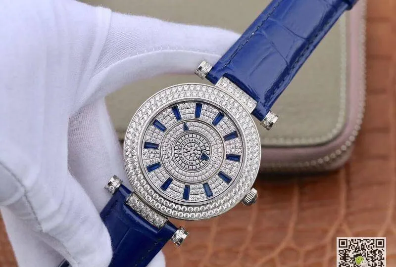 Franck Muller White Gold Double Mystery DM42D2RCD GS Factory 1:1 Best Edition Replica Watch Diamond Watch Swiss FM.800