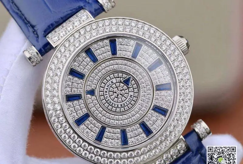 Franck Muller White Gold Double Mystery DM42D2RCD GS Factory 1:1 Best Edition Replica Watch Diamond Watch Swiss FM.800