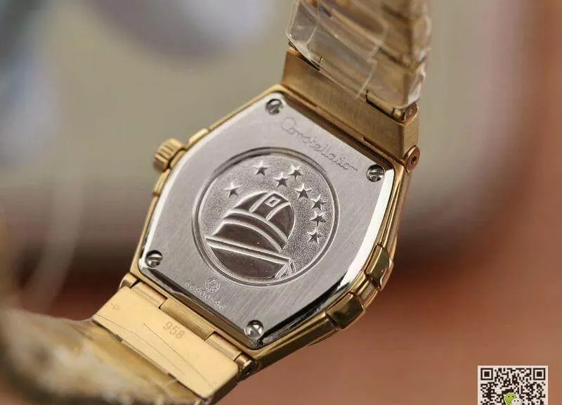 Omega Constellation Quartz Ladies 18K Yellow Gold TW Factory 1:1 Best Edition Replica Watch Swiss Eta Quartz 1376