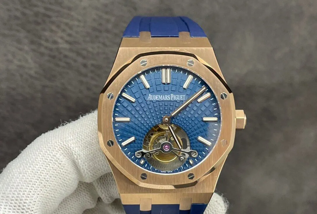 Audemars Piguet Royal Oak Tourbillon R8 Factory 1:1 Best Edition Replica Watch Blue Dial