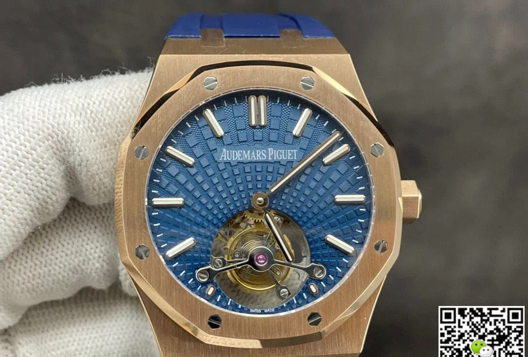 Audemars Piguet Royal Oak Tourbillon R8 Factory 1:1 Best Edition Replica Watch Blue Dial
