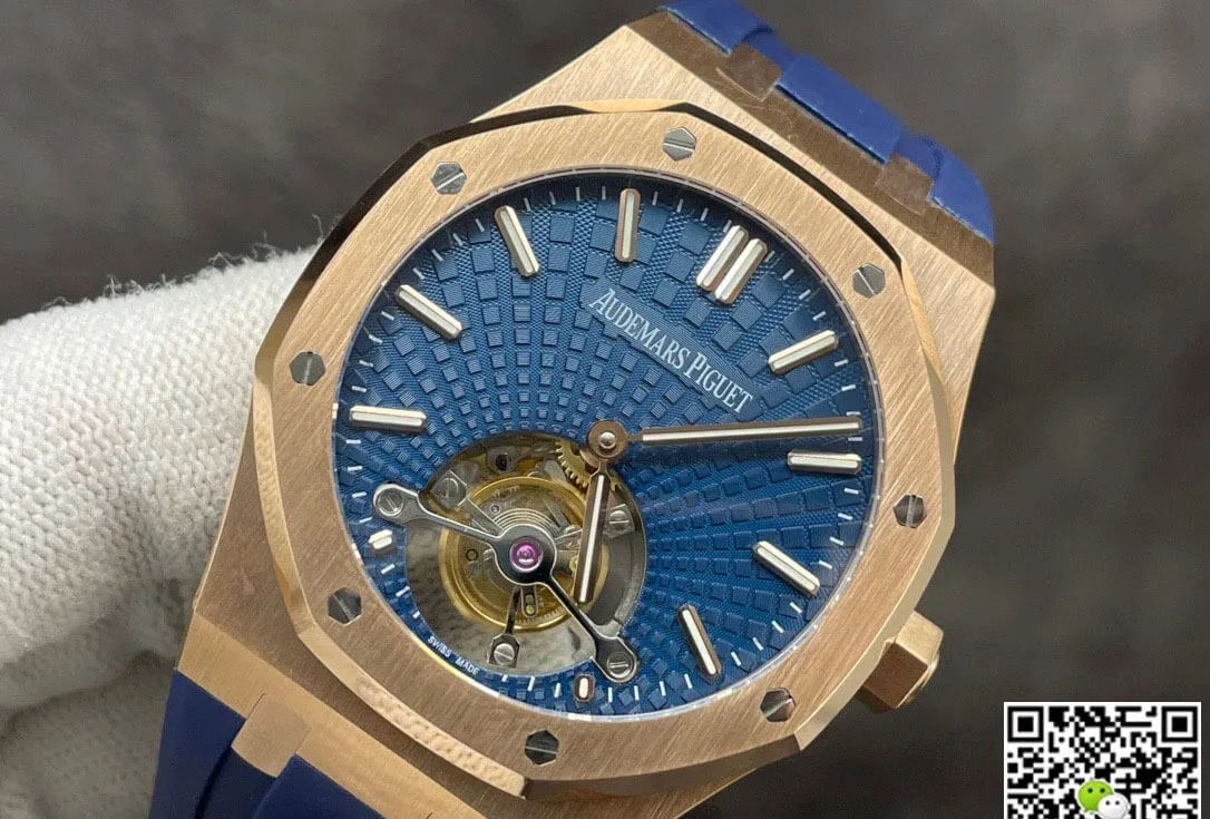 Audemars Piguet Royal Oak Tourbillon R8 Factory 1:1 Best Edition Replica Watch Blue Dial