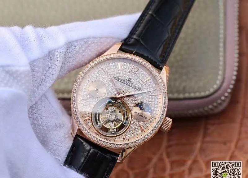 Jaeger-LeCoultre Master Complication Functions Real Tourbillon 1:1 Best Edition Replica Watch Swiss Hand-winding 3310 Rosegold