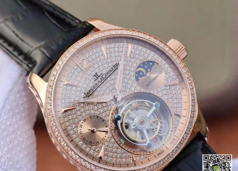 Jaeger-LeCoultre Master Complication Functions Real Tourbillon 1:1 Best Edition Replica Watch Swiss Hand-winding 3310 Rosegold