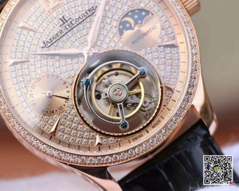 Jaeger-LeCoultre Master Complication Functions Real Tourbillon 1:1 Best Edition Replica Watch Swiss Hand-winding 3310 Rosegold